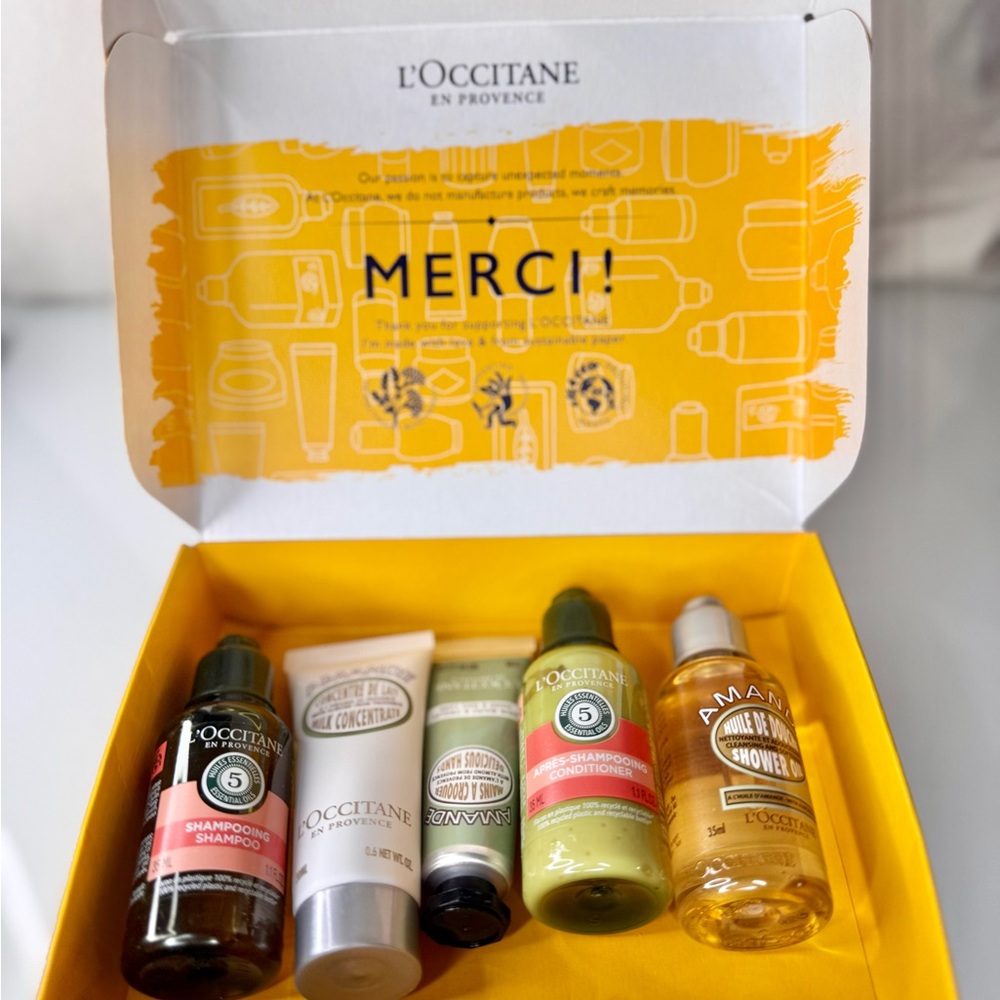 L'OCCITANE Skincare and Haircare Set in Yellow Box
